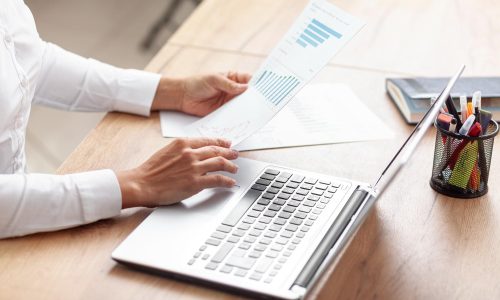 high-angle-business-woman-working (1)